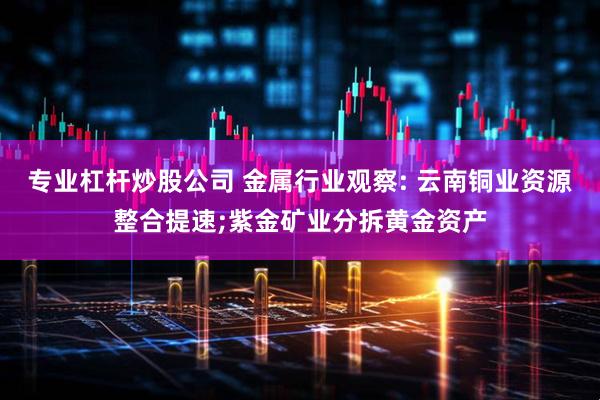 专业杠杆炒股公司 金属行业观察: 云南铜业资源整合提速;紫金矿业分拆黄金资产