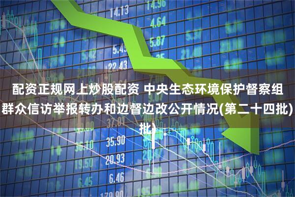 配资正规网上炒股配资 中央生态环境保护督察组群众信访举报转办和边督边改公开情况(第二十四批)